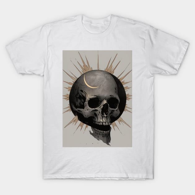 Death Mask T-Shirt by Sheptylevskyi